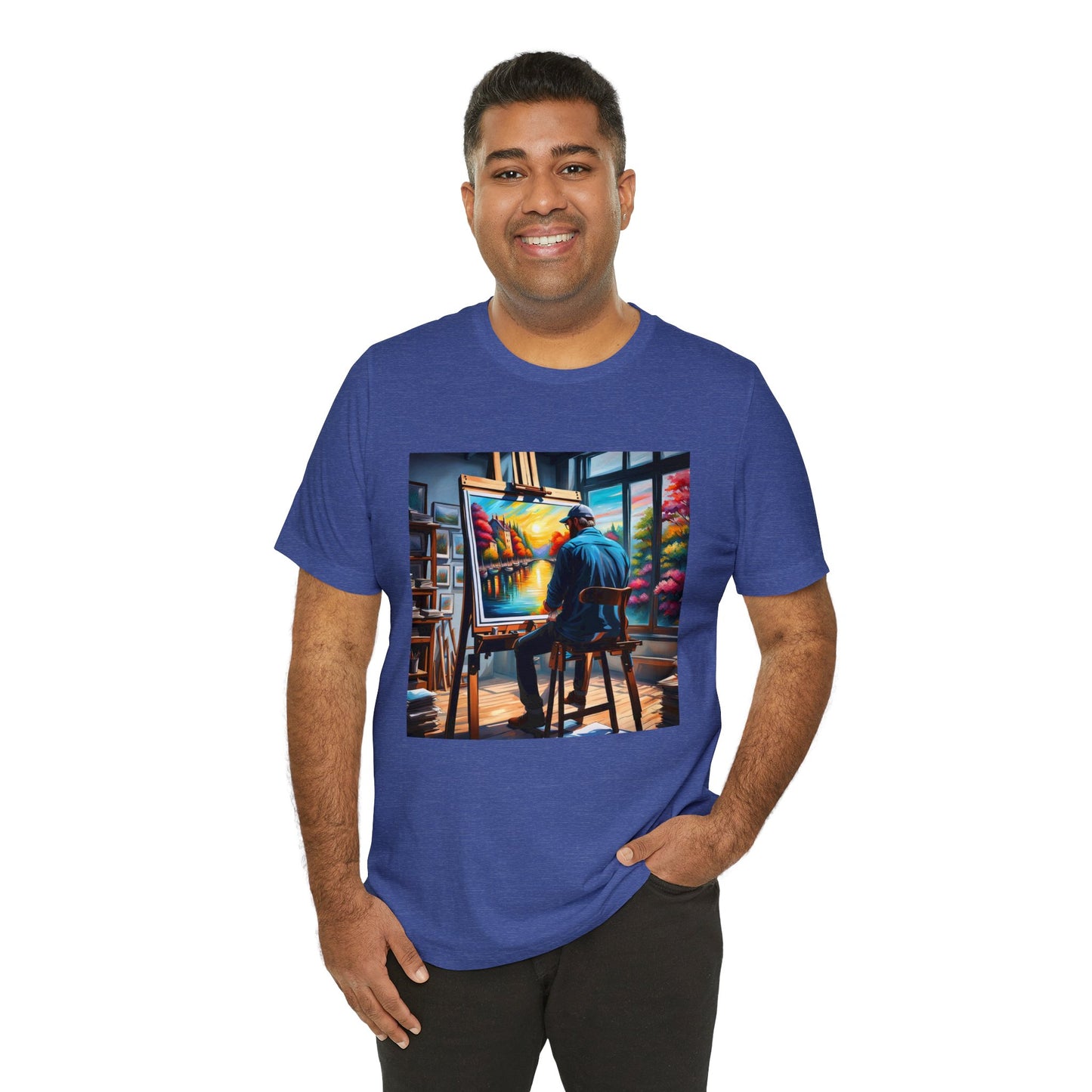 The "Arthur the Artist" Unisex Jersey Short Sleeve Tee from the Fan Inspired NFT Art Collection