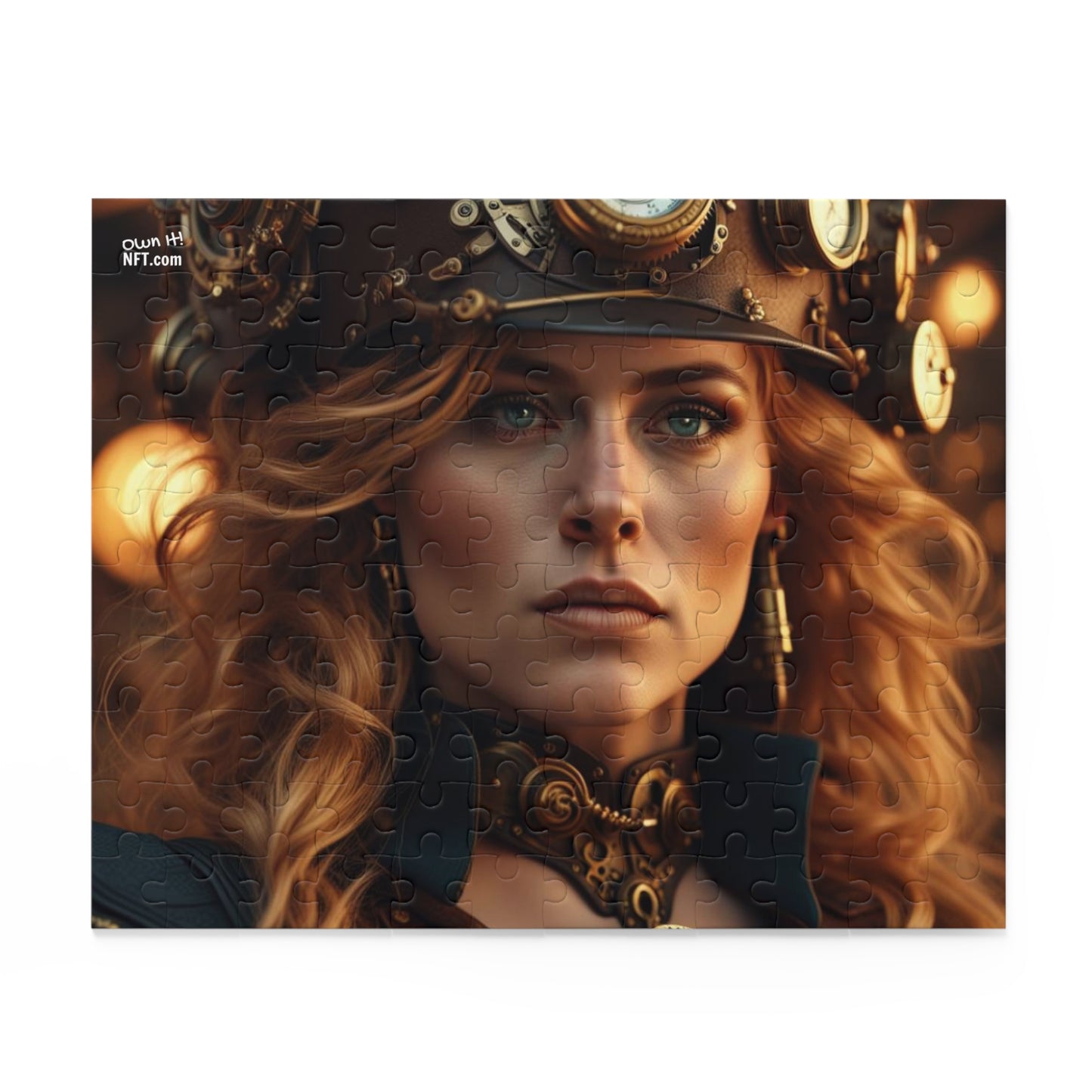 Steampunk Norse Goddess Freyja NFT Art Collection Puzzle (120, 252, 500-Piece)