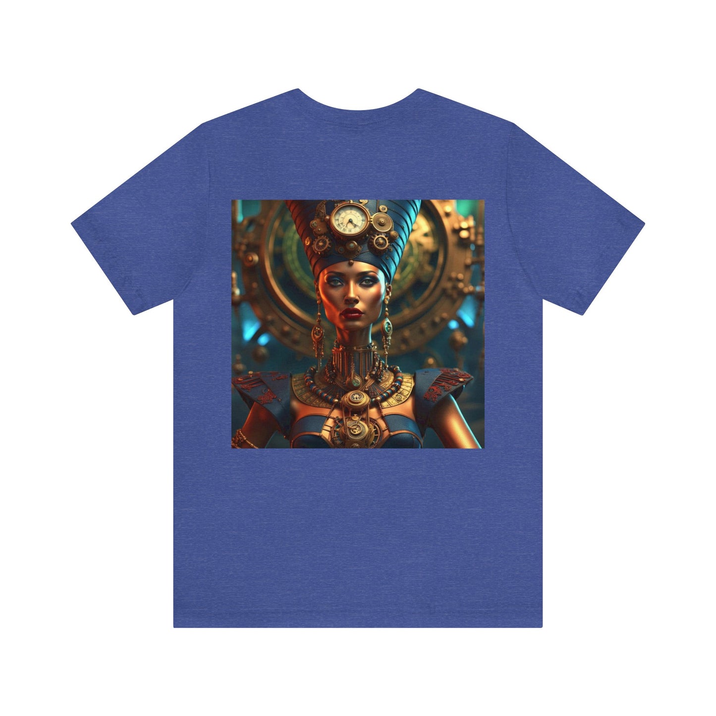 Steampunk Egyptian Queen Nefertiti NFT Unisex Jersey Short Sleeve Tee T-Shirt