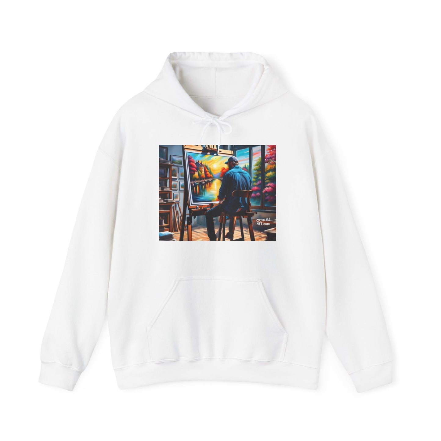 Fan Inspired Arthur The Artist NFT Art Unisex Heavy Blend™ Hooded Sweatshirt