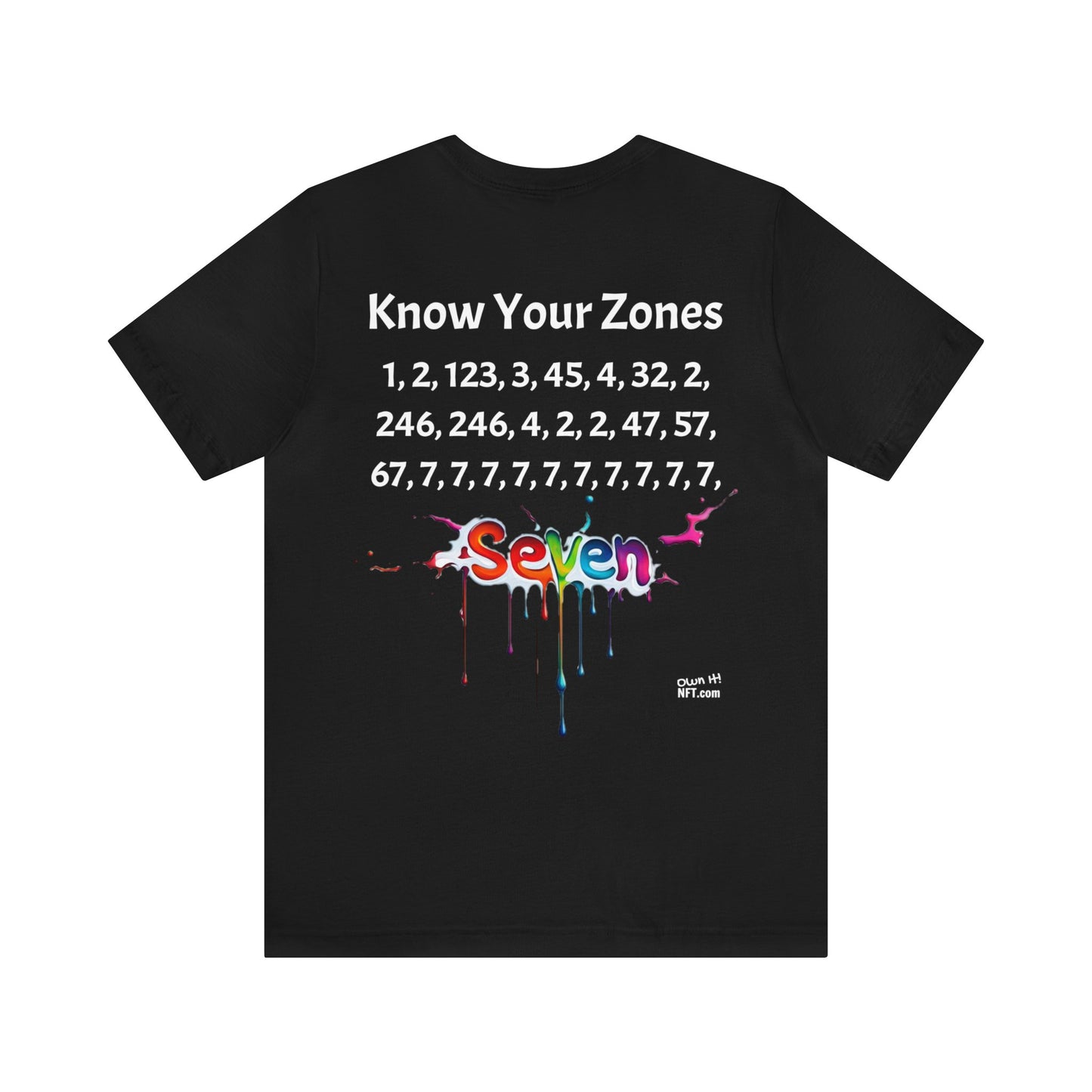 The "Know Your Zones" Unisex Jersey Short Sleeve Tee from the In the Know Collection