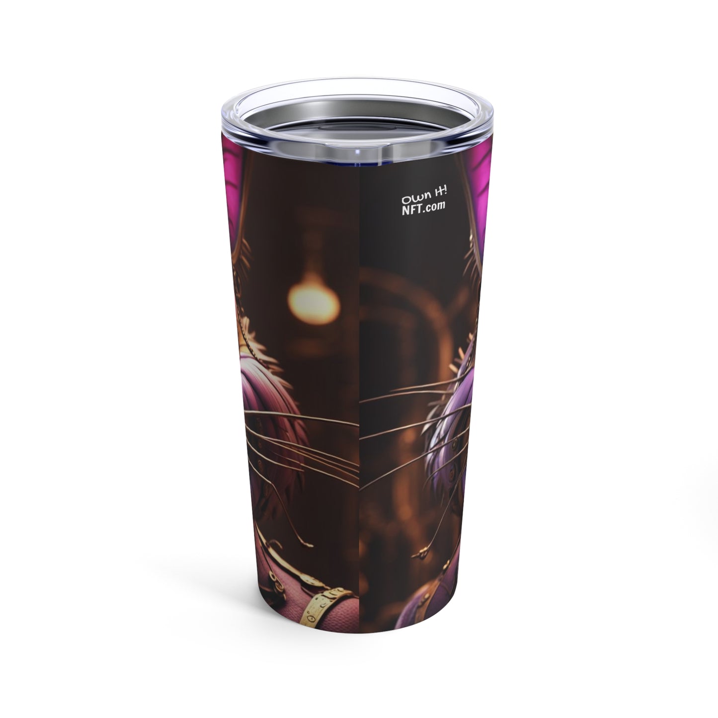 Steampunk Cat NFT Art Tumbler 20oz