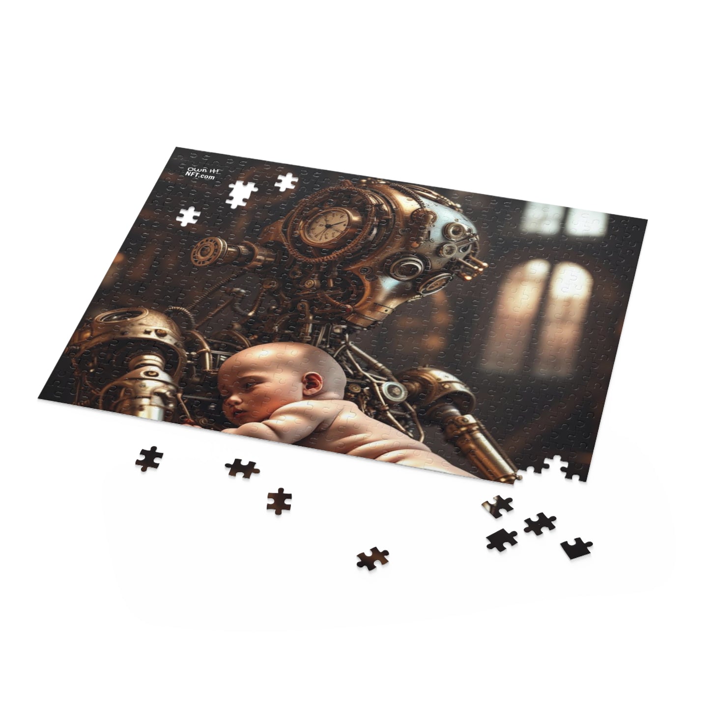 Steampunk Guardian NFT Art Collection Puzzle (120, 252, 500-Piece)