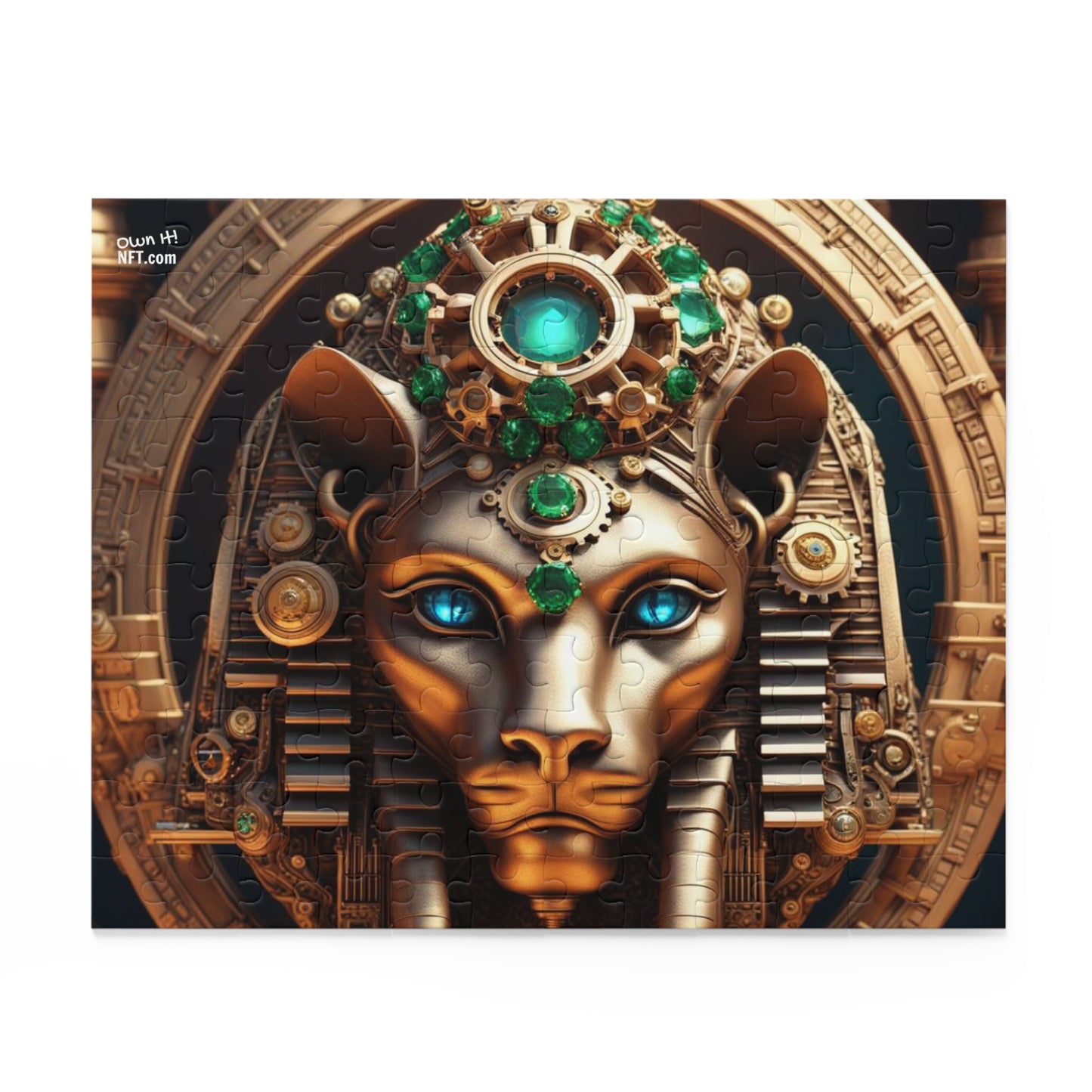 Steampunk Lioness NFT Art Collection Puzzle (120, 252, 500-Piece)