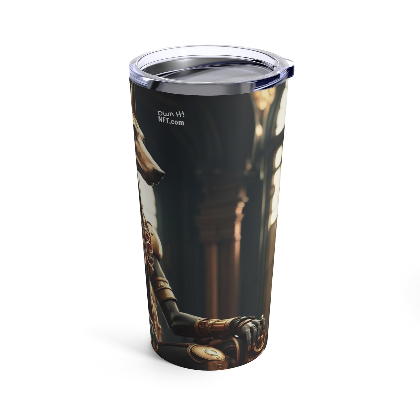 Steampunk Egyptian God Anubis NFT Art Tumbler 20oz