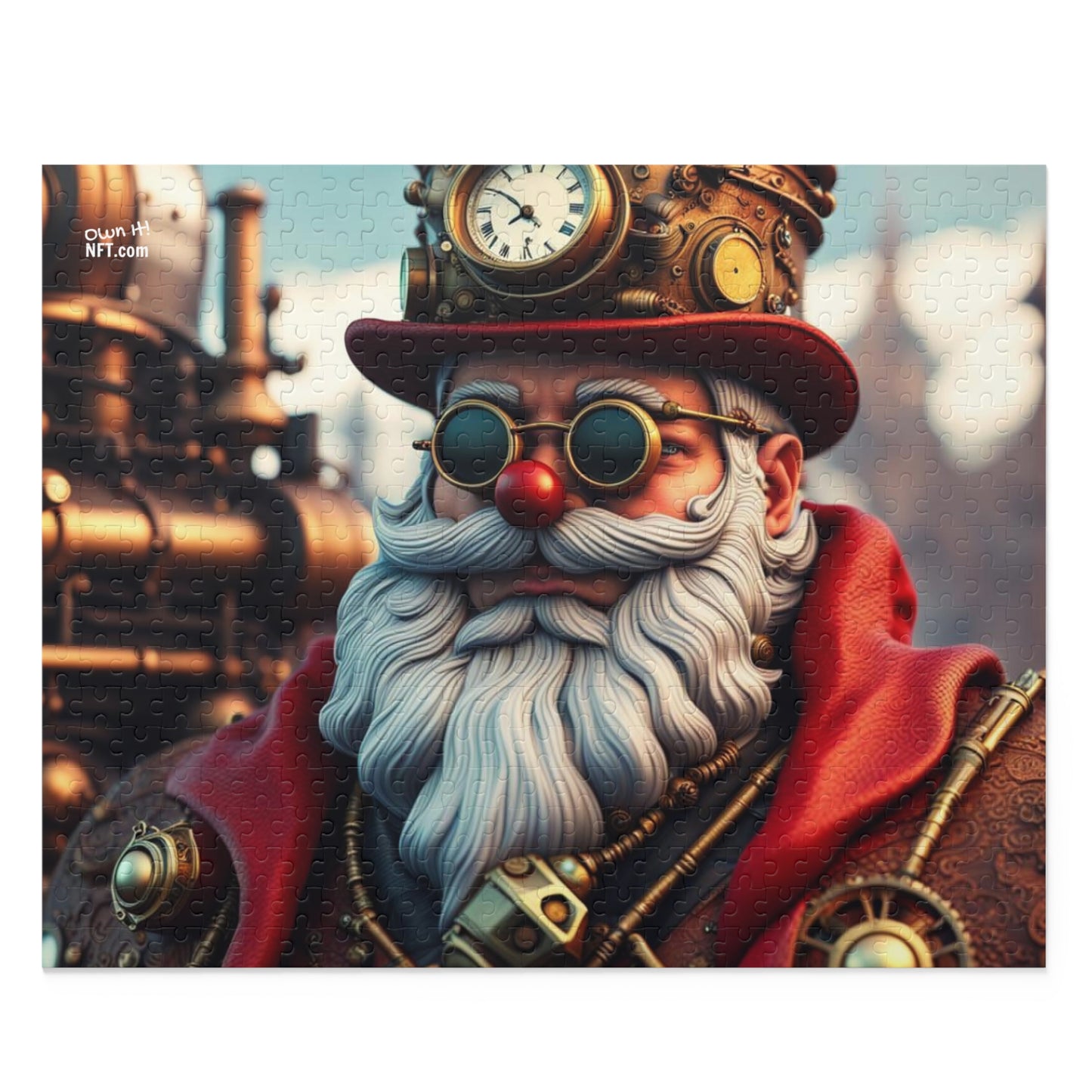 Steampunk Santa Claus NFT Art Collection Puzzle (120, 252, 500-Piece)