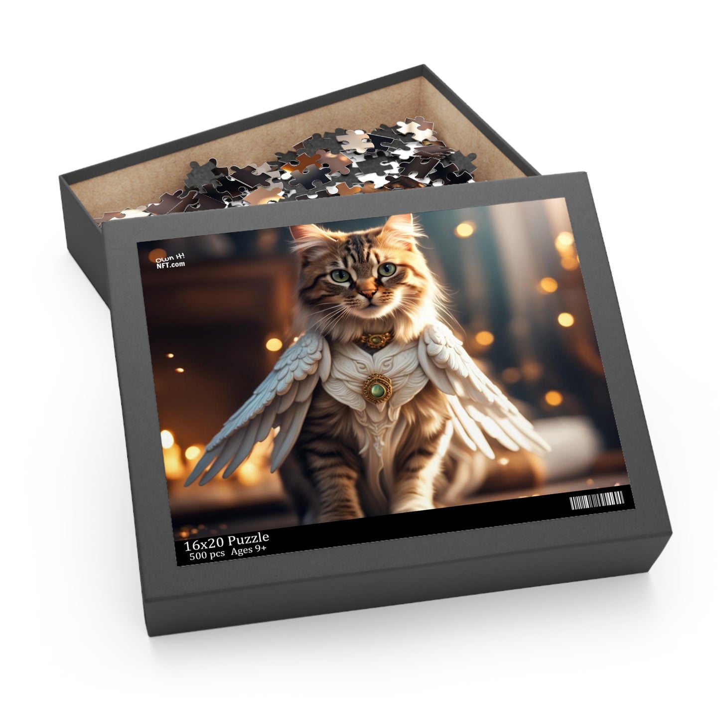 Angel of Nine Lives Cat Profession NFT Art Collection Puzzle (120, 252, 500-Piece)