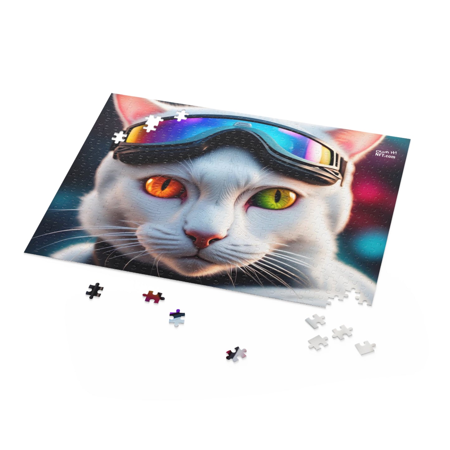 Ski Instructor Cat Profession NFT Art Collection Puzzle (120, 252, 500-Piece)