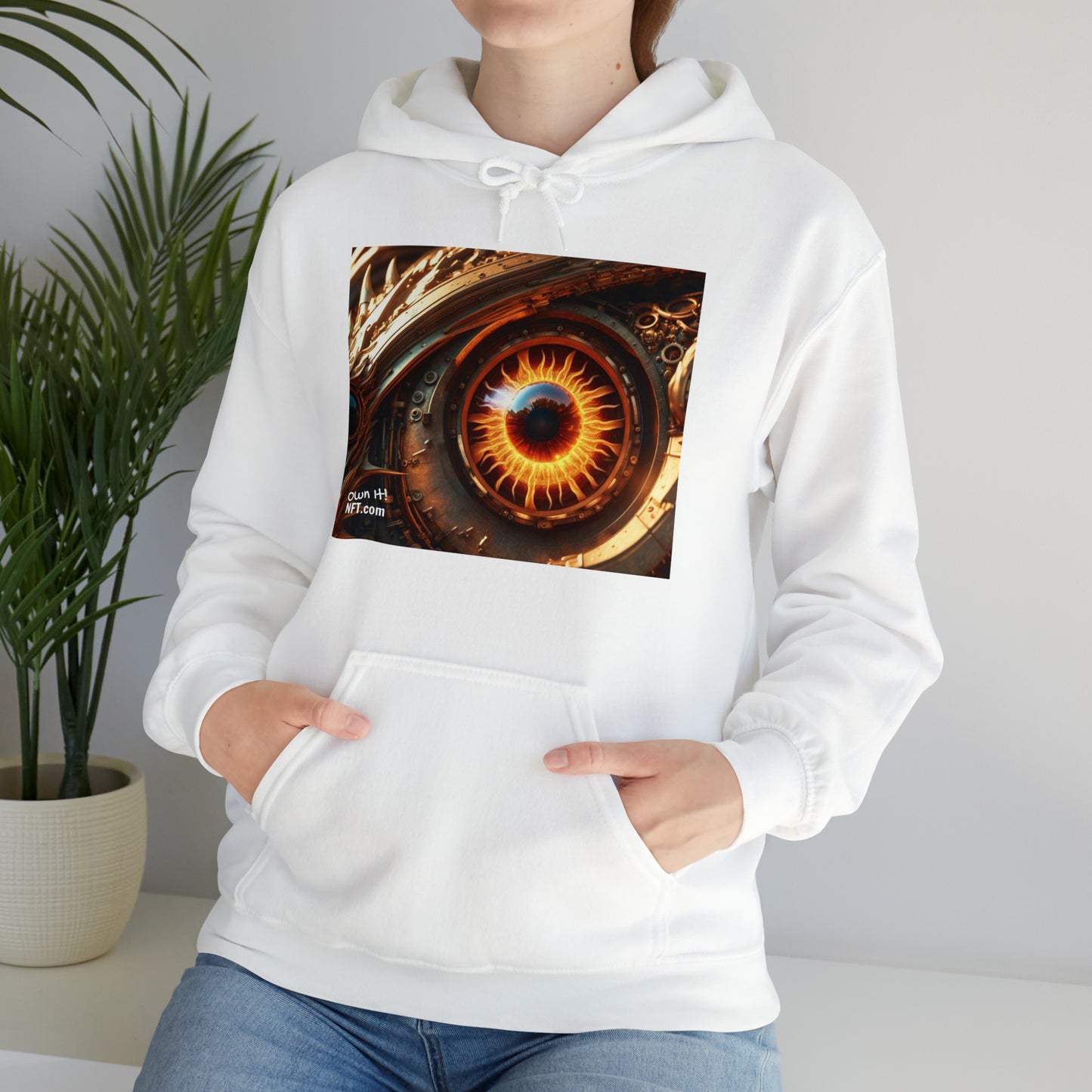 Steampunk Dragon's Eye NFT Art Unisex Heavy Blend™ Hooded Sweatshirt