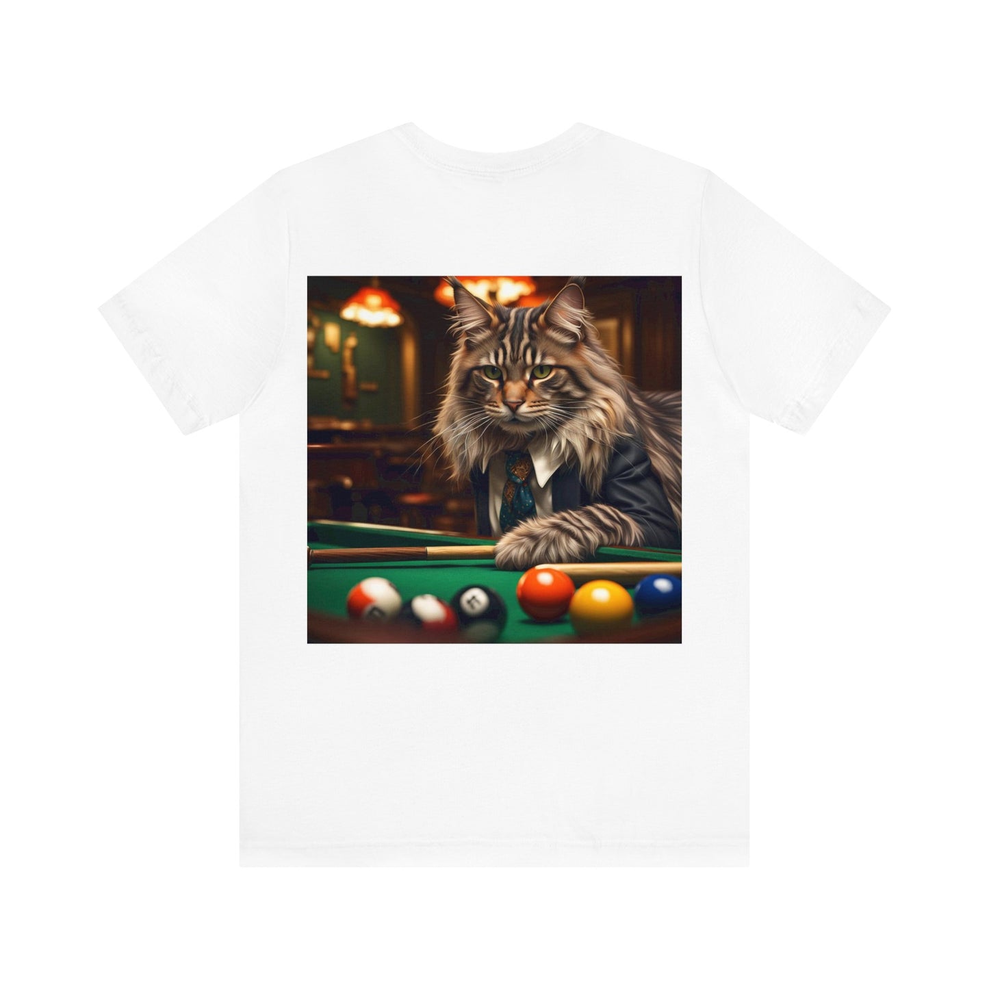 Pool Shark Cat Profession NFT Art Unisex Jersey Short Sleeve Tee