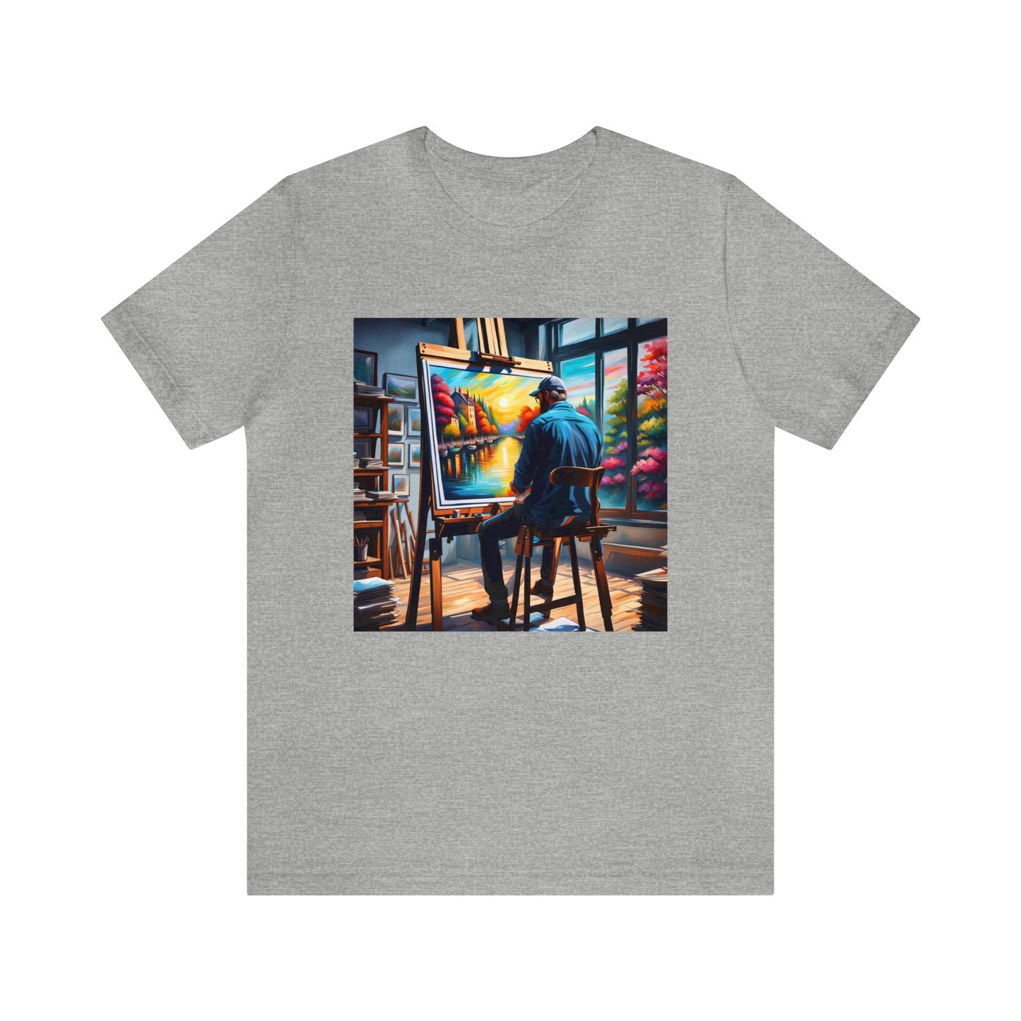 The "Arthur the Artist" Unisex Jersey Short Sleeve Tee from the Fan Inspired NFT Art Collection