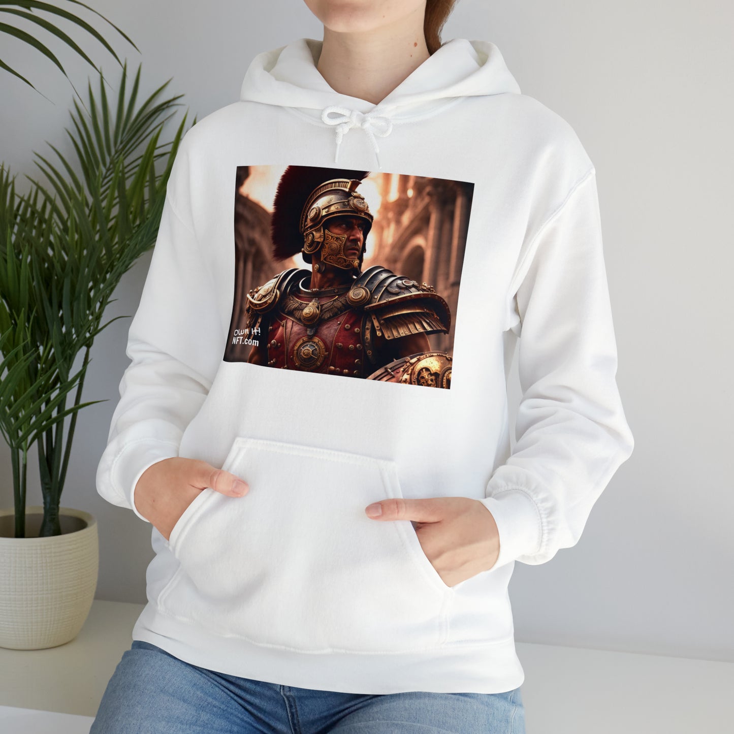 Steampunk Legionary NFT Art Unisex Heavy Blend™ Hooded Sweatshirt