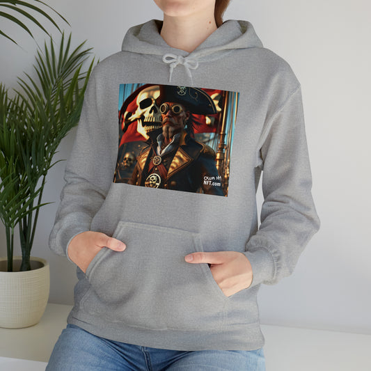 Steampunk Pirate NFT Art Unisex Heavy Blend™ Hooded Sweatshirt