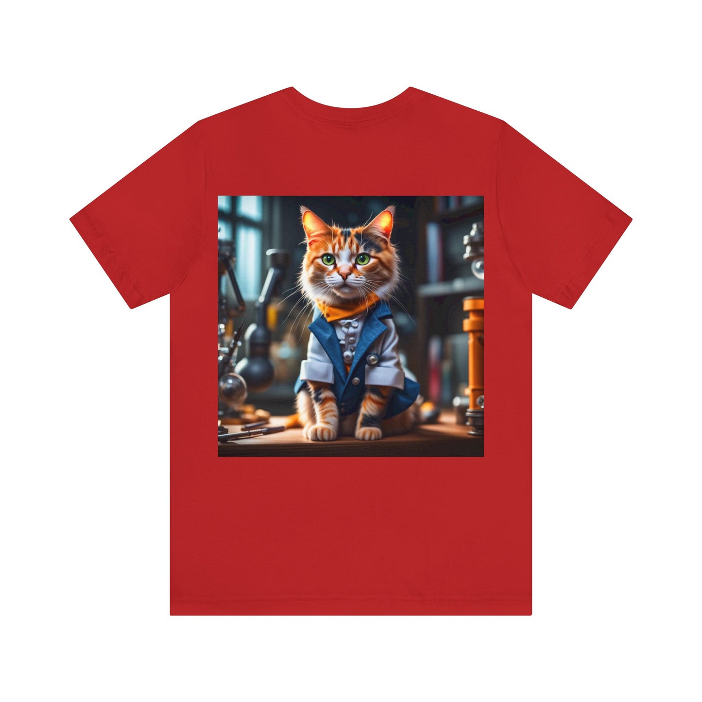 Scientist Cat Profession NFT Art Unisex Jersey Short Sleeve Tee