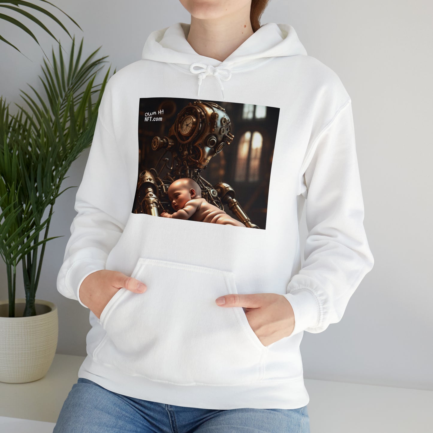 Steampunk Guardian NFT Art Unisex Heavy Blend™ Hooded Sweatshirt