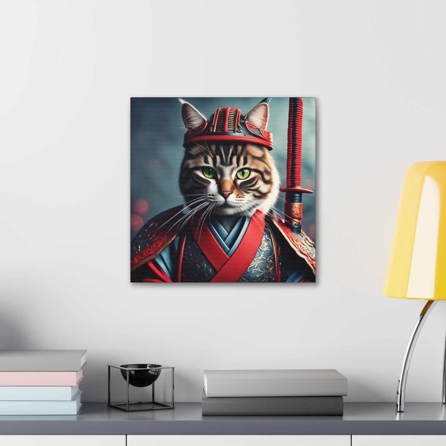 The Samurai Cat Profession NFT Art Canvas Gallery Wraps