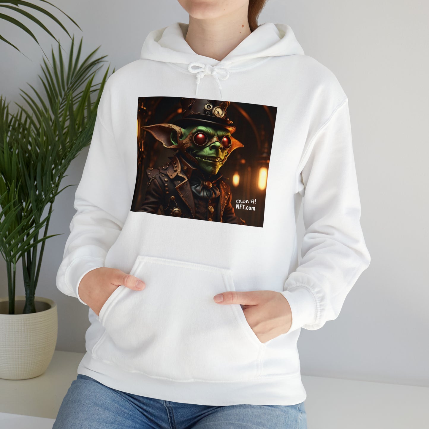 Steampunk Goblin NFT Art Unisex Heavy Blend™ Hooded Sweatshirt