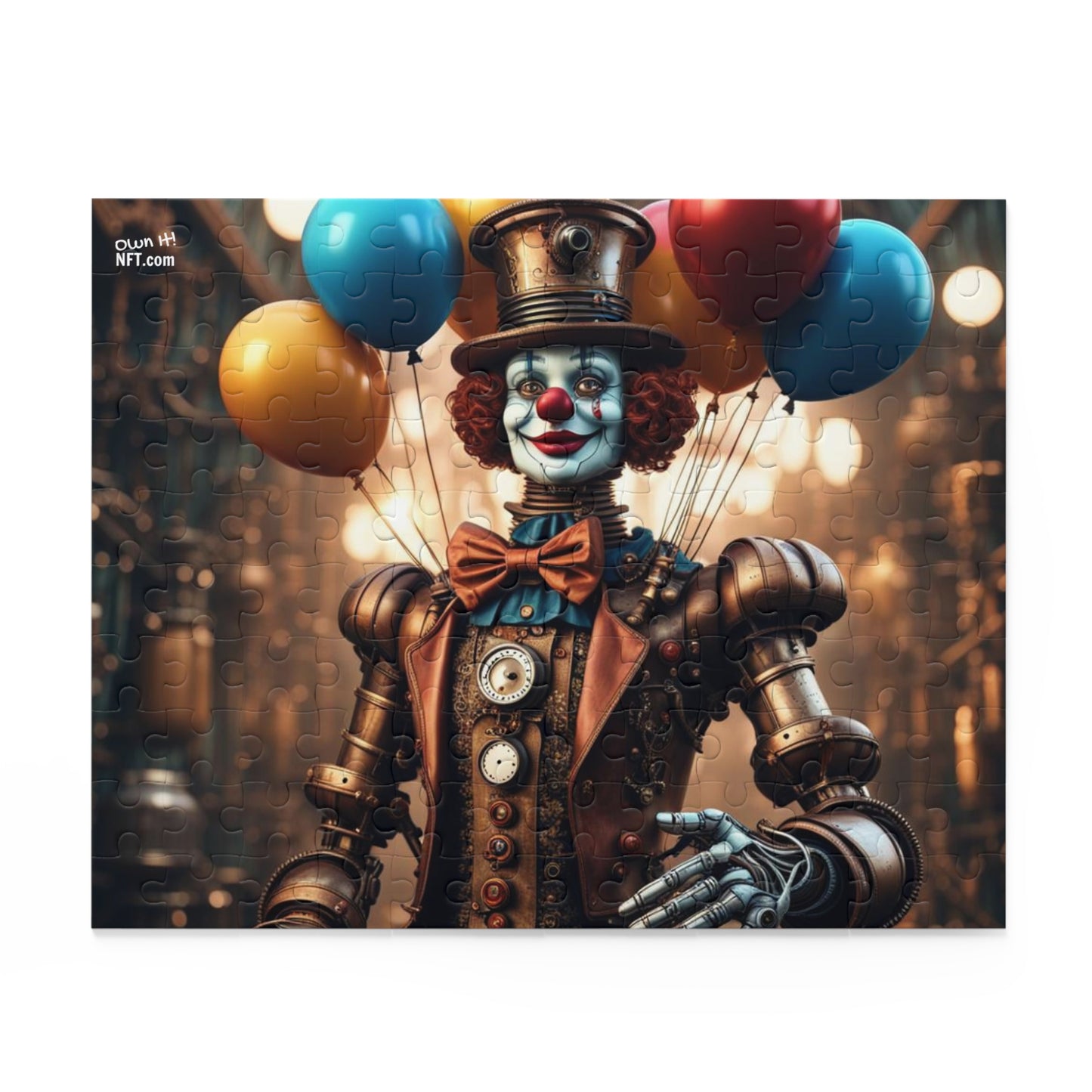 Steampunk Circus Clown NFT Art Collection Puzzle (120, 252, 500-Piece)