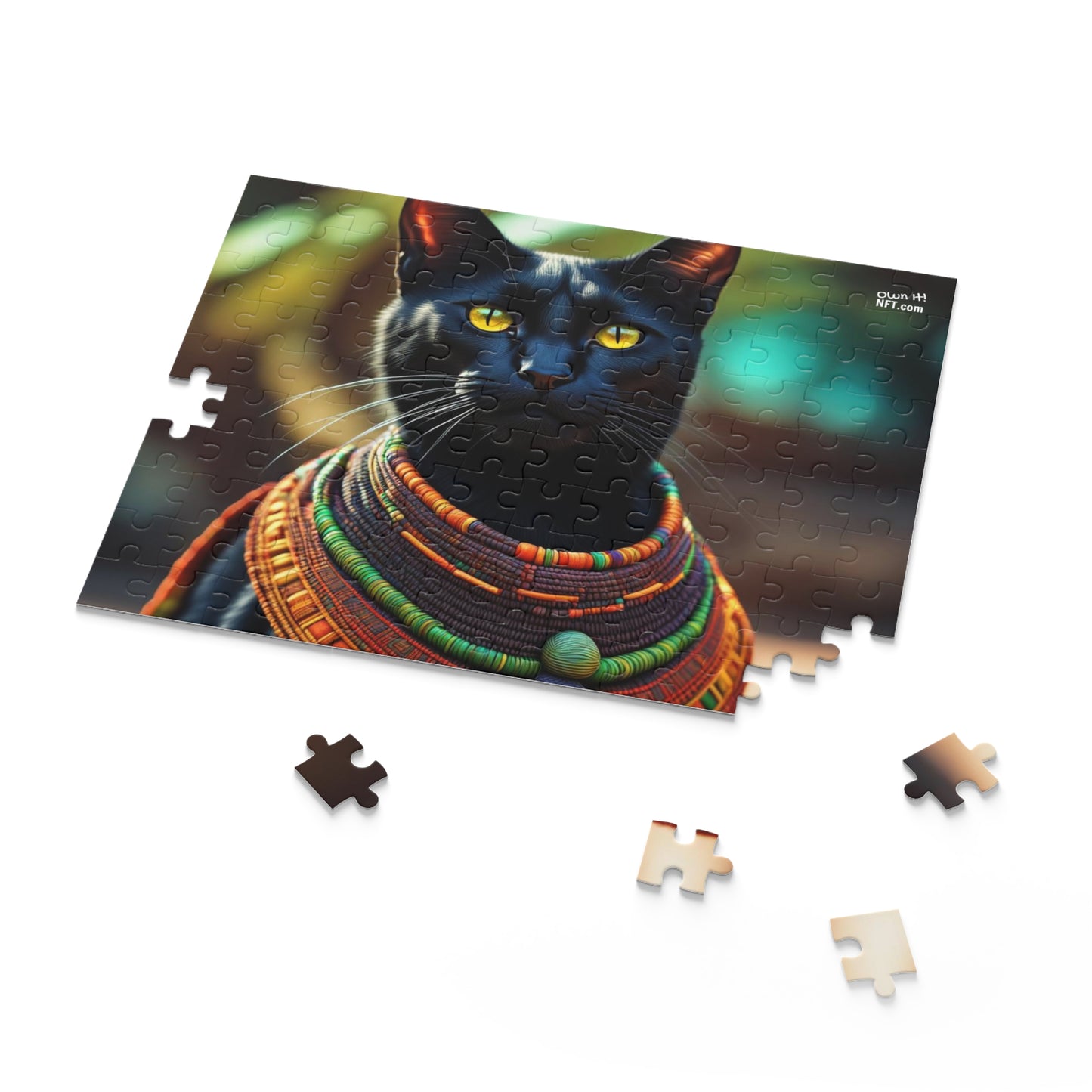 African Chief Cat Profession NFT Art Collection Puzzle (120, 252, 500-Piece)