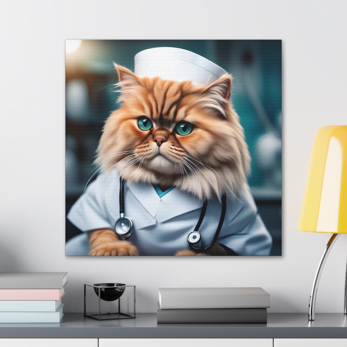 The Nurse Cat Profession NFT Art Canvas Gallery Wraps