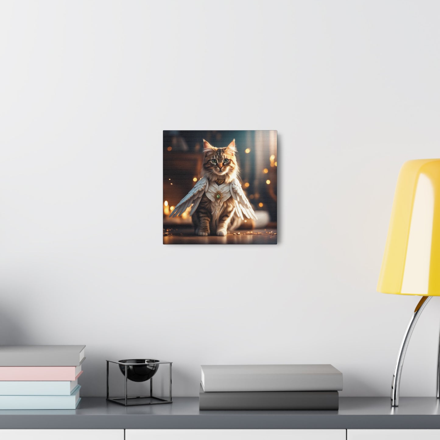 The Angel of Nine Lives Cat Profession NFT Art Canvas Gallery Wraps