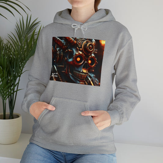 Steampunk Devil NFT Art Unisex Heavy Blend™ Hooded Sweatshirt