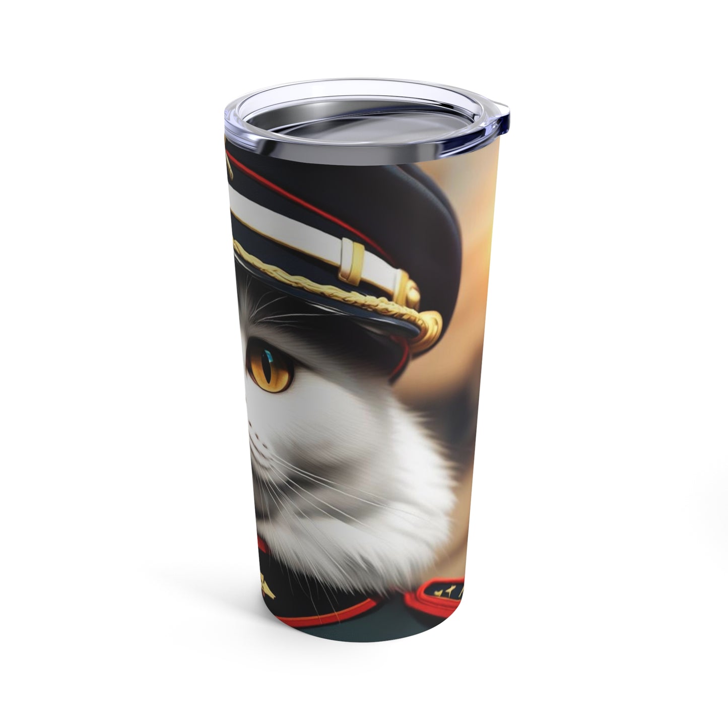 The Officer Cat Profession NFT Art Tumbler 20oz