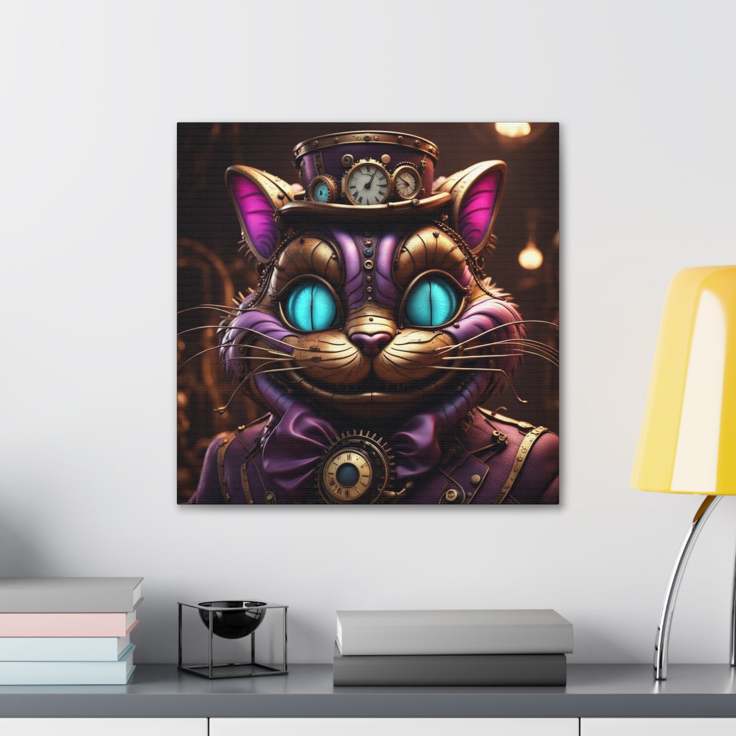 Steampunk Cat NFT Art Canvas Gallery Wraps