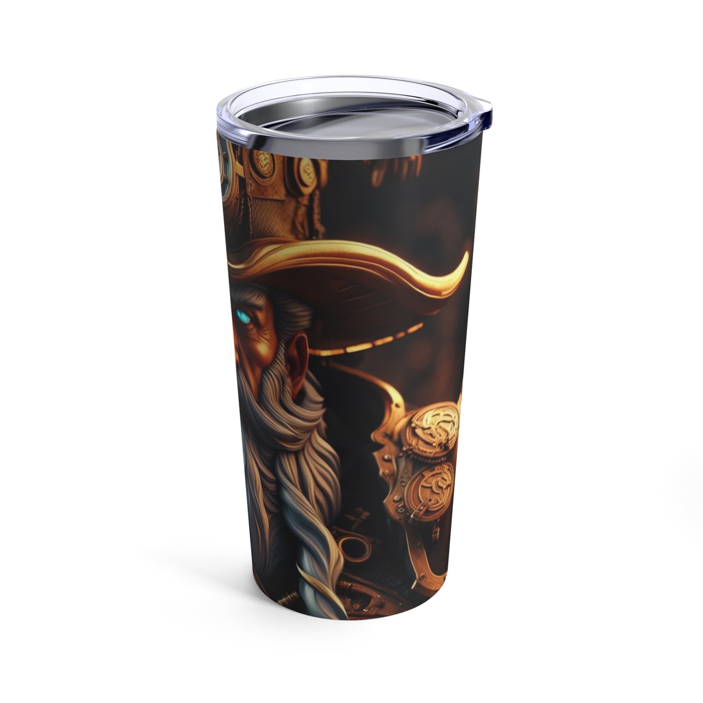 Steampunk Norse God Odin NFT Art Tumbler 20oz