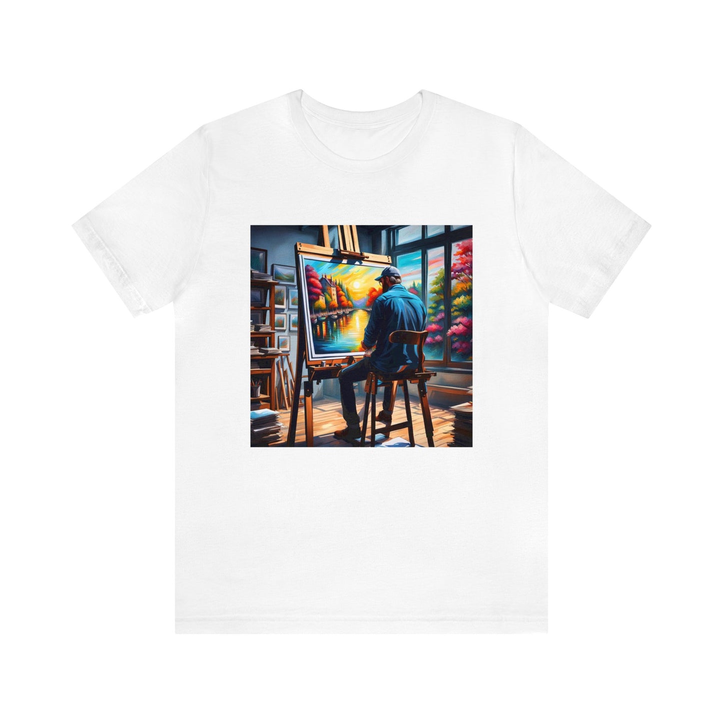 The "Arthur the Artist" Unisex Jersey Short Sleeve Tee from the Fan Inspired NFT Art Collection