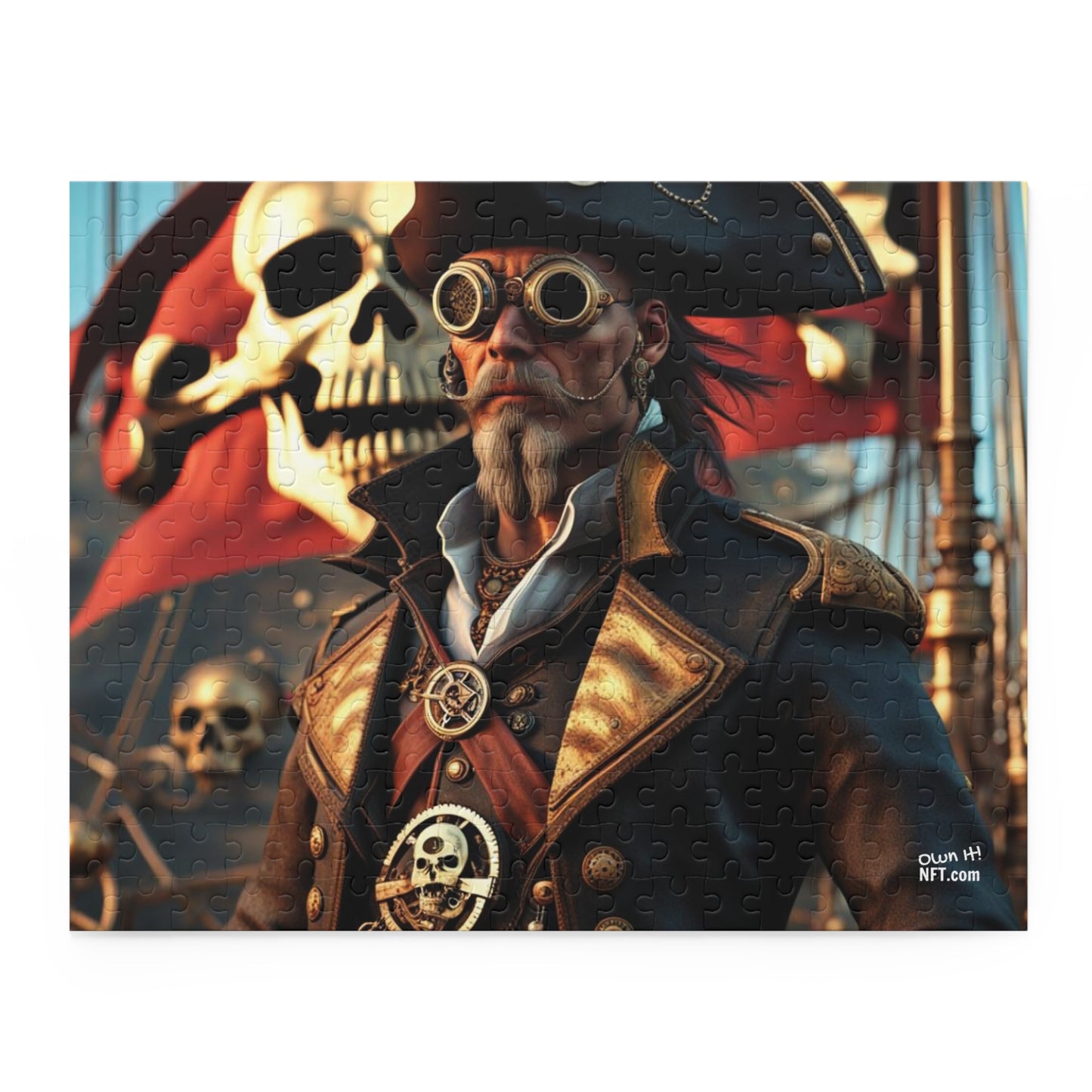 Steampunk Pirate NFT Art Collection Puzzle (120, 252, 500-Piece)