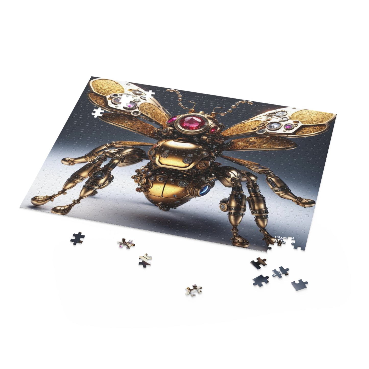 Steampunk Bumblebee NFT Art Collection Puzzle (120, 252, 500-Piece)