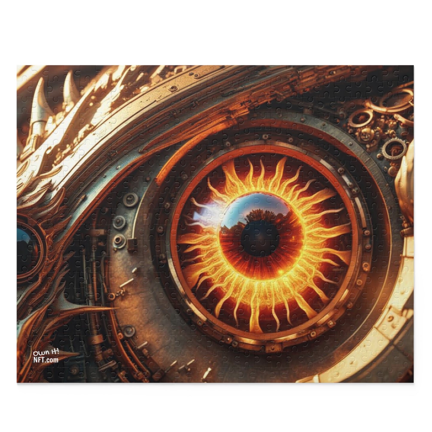 Steampunk Dragon's Eye NFT Art Collection Puzzle (120, 252, 500-Piece)