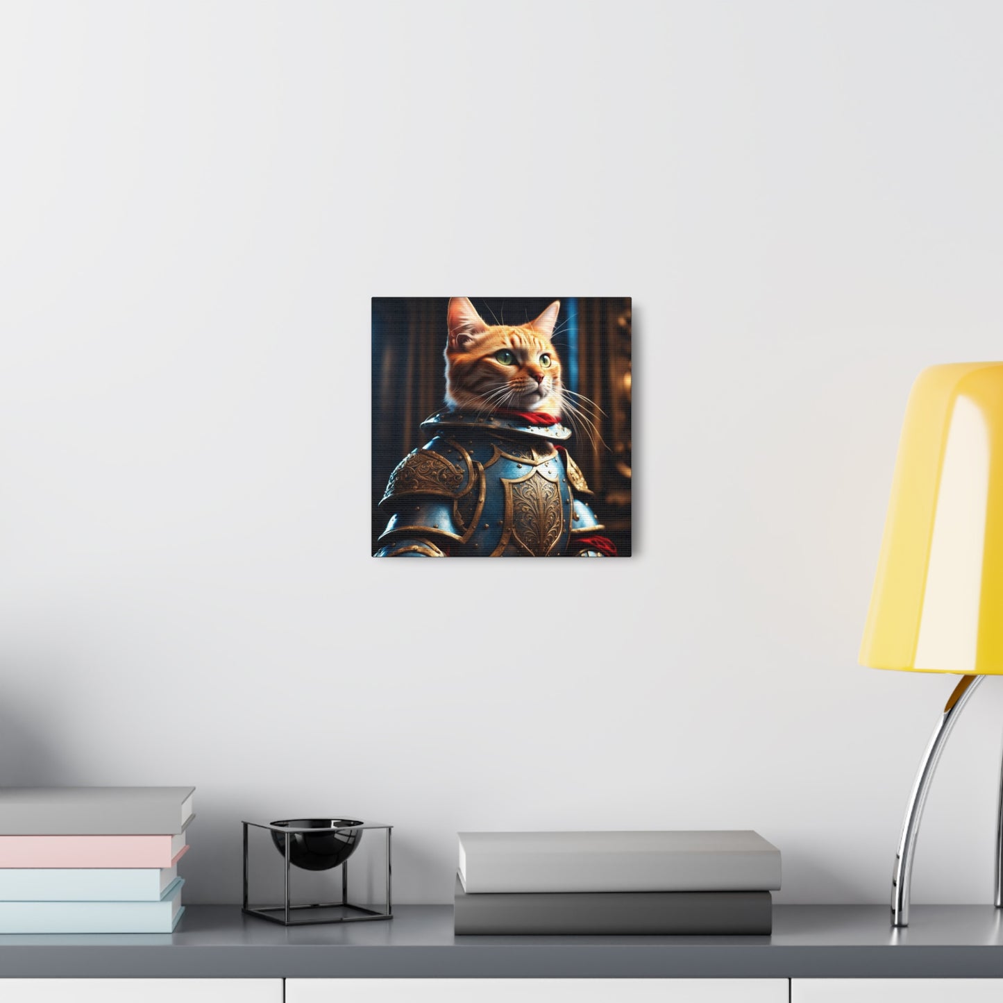 The Knight of the Round Table Cat Profession NFT Art Canvas Gallery Wraps