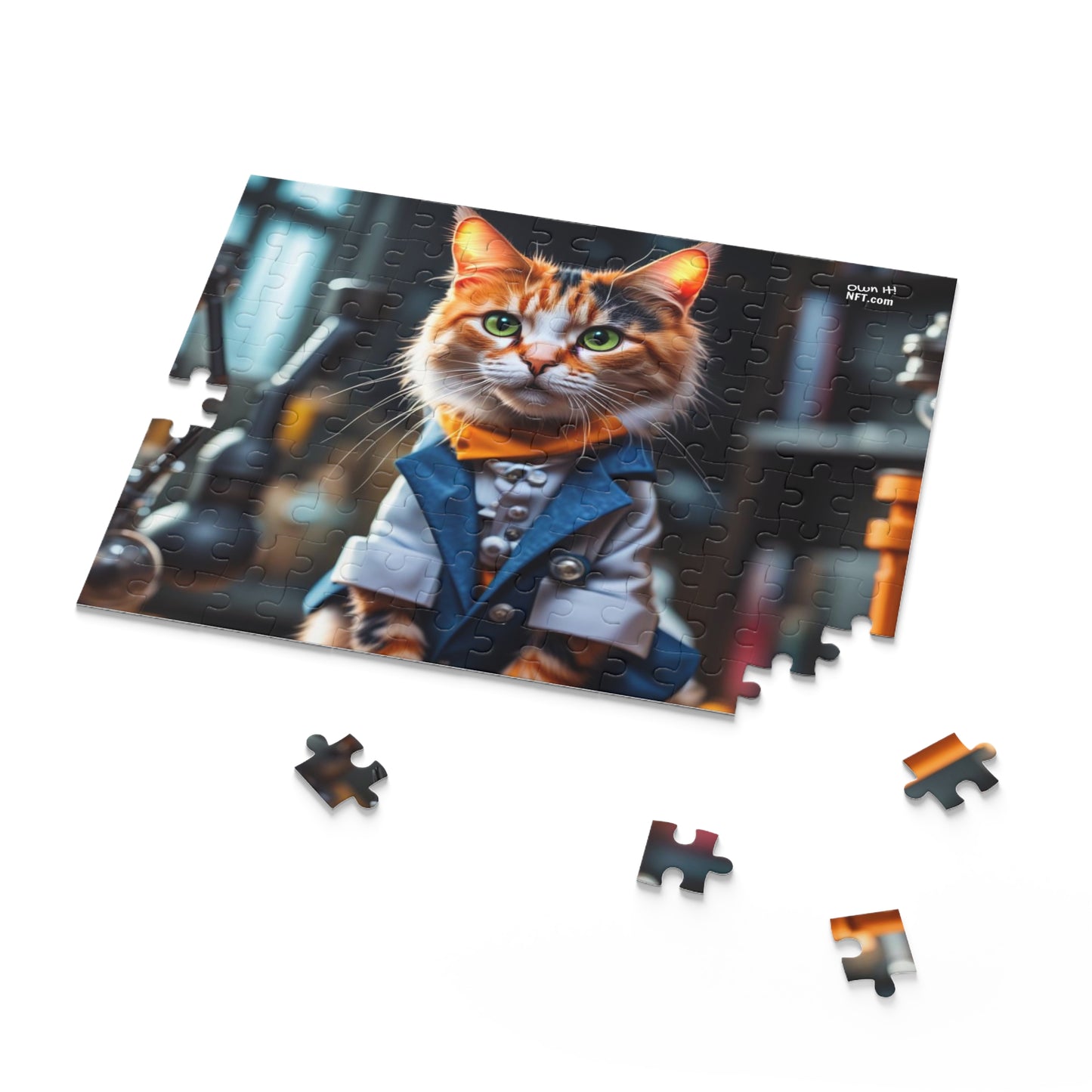 Scientist Cat Profession NFT Art Collection Puzzle (120, 252, 500-Piece)