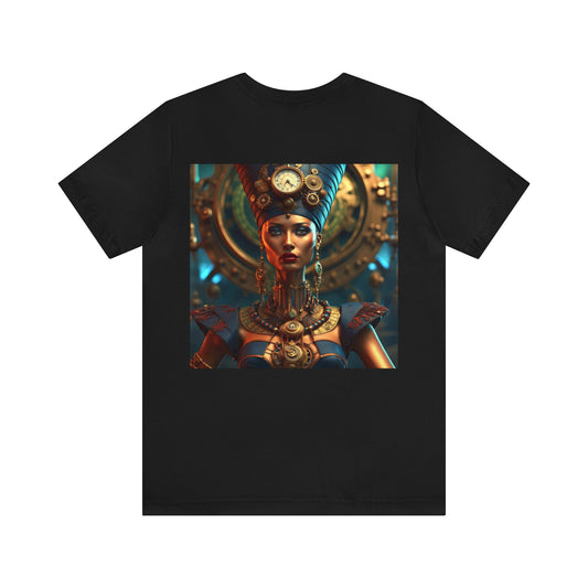 Steampunk Egyptian Queen Nefertiti NFT Unisex Jersey Short Sleeve Tee T-Shirt