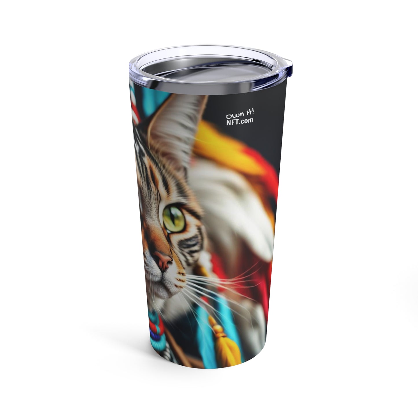 The American Indian Chief Cat Profession NFT Art Tumbler 20oz