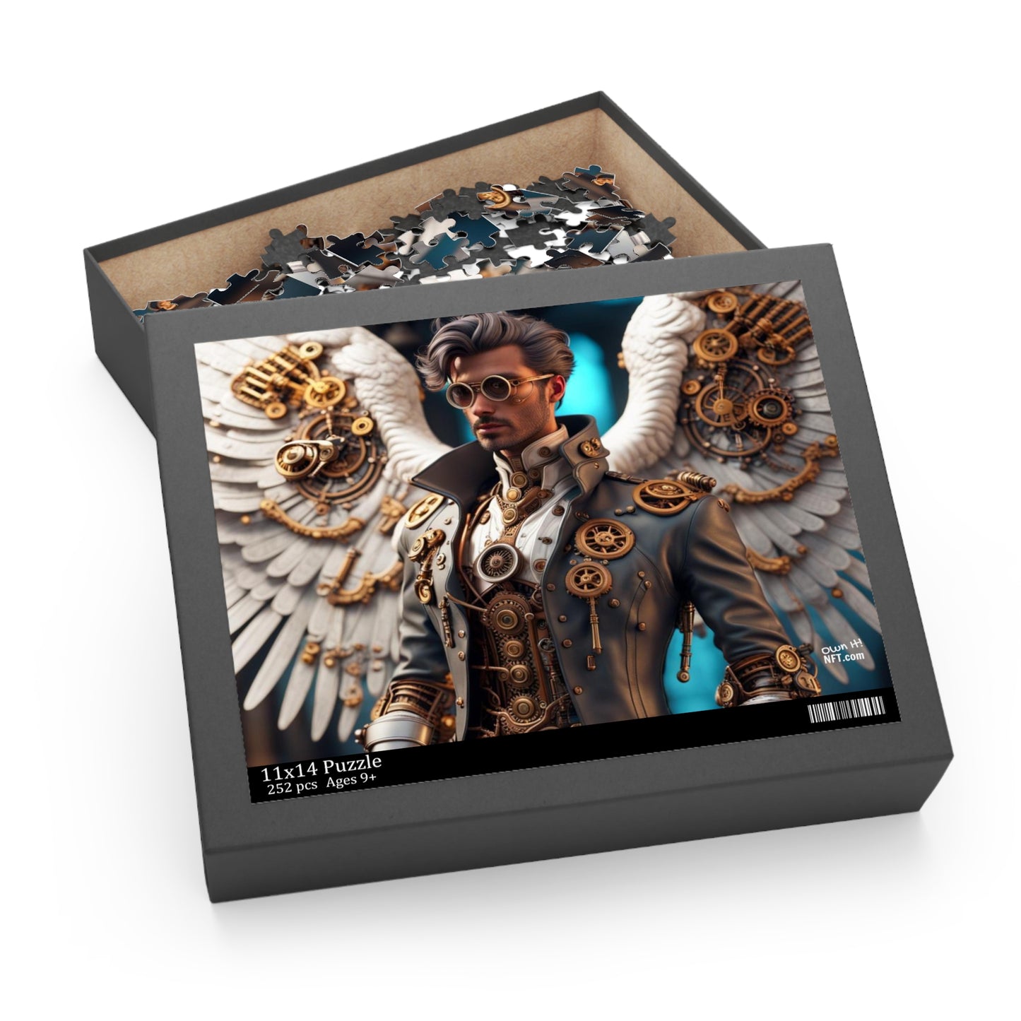 Steampunk Angel NFT Art Collection Puzzle (120, 252, 500-Piece)