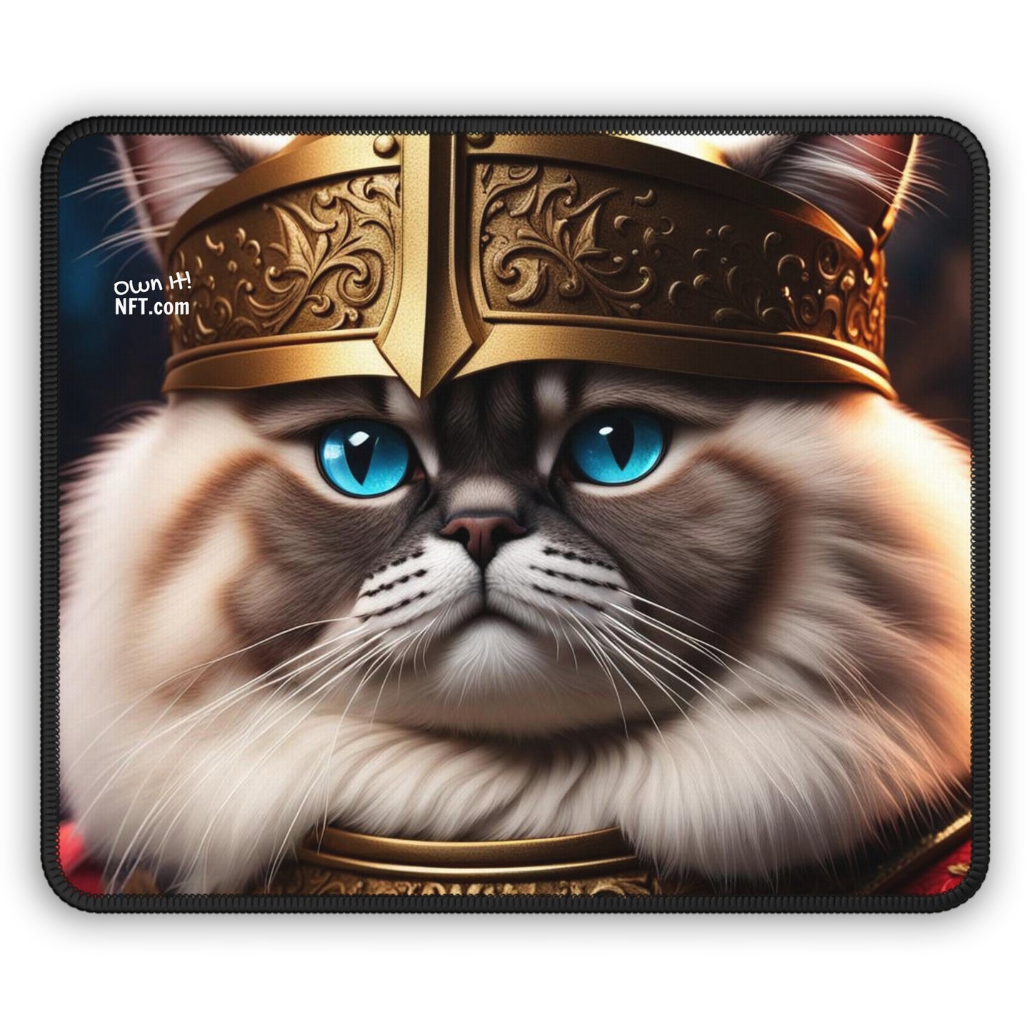 The King of Cats Profession NFT Art Gaming Mouse Pad