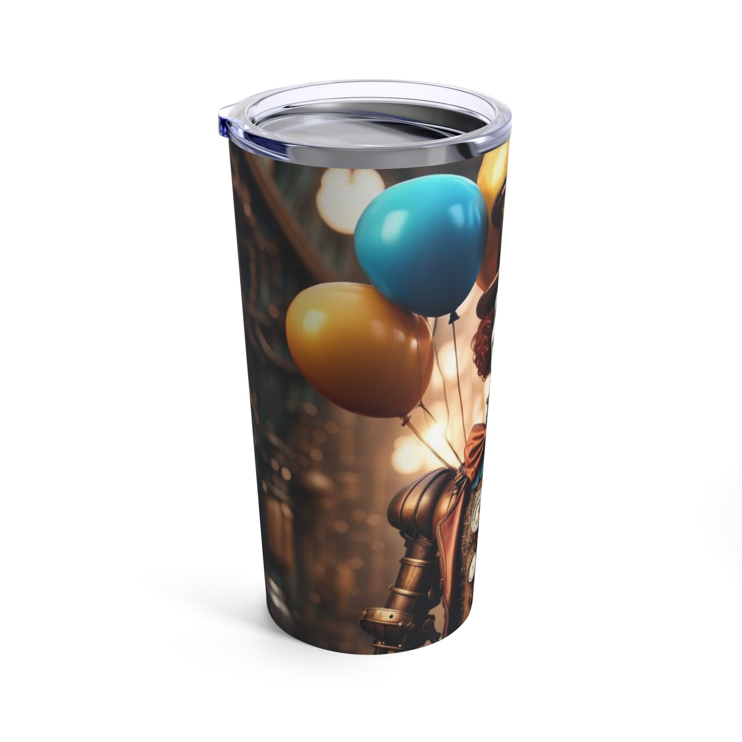 Steampunk Circus Clown NFT Art Tumbler 20oz