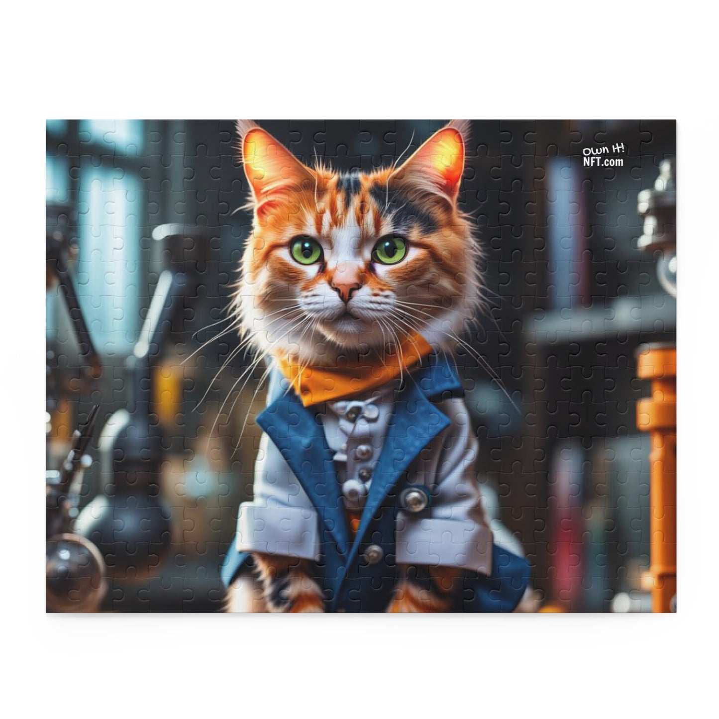 Scientist Cat Profession NFT Art Collection Puzzle (120, 252, 500-Piece)