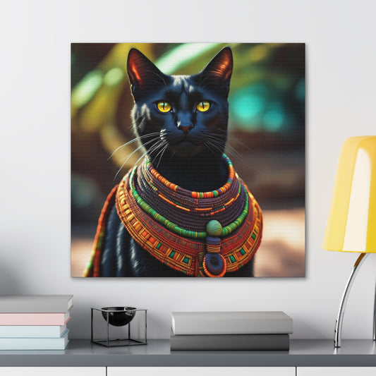 The African Chief Cat Profession NFT Art Canvas Gallery Wraps