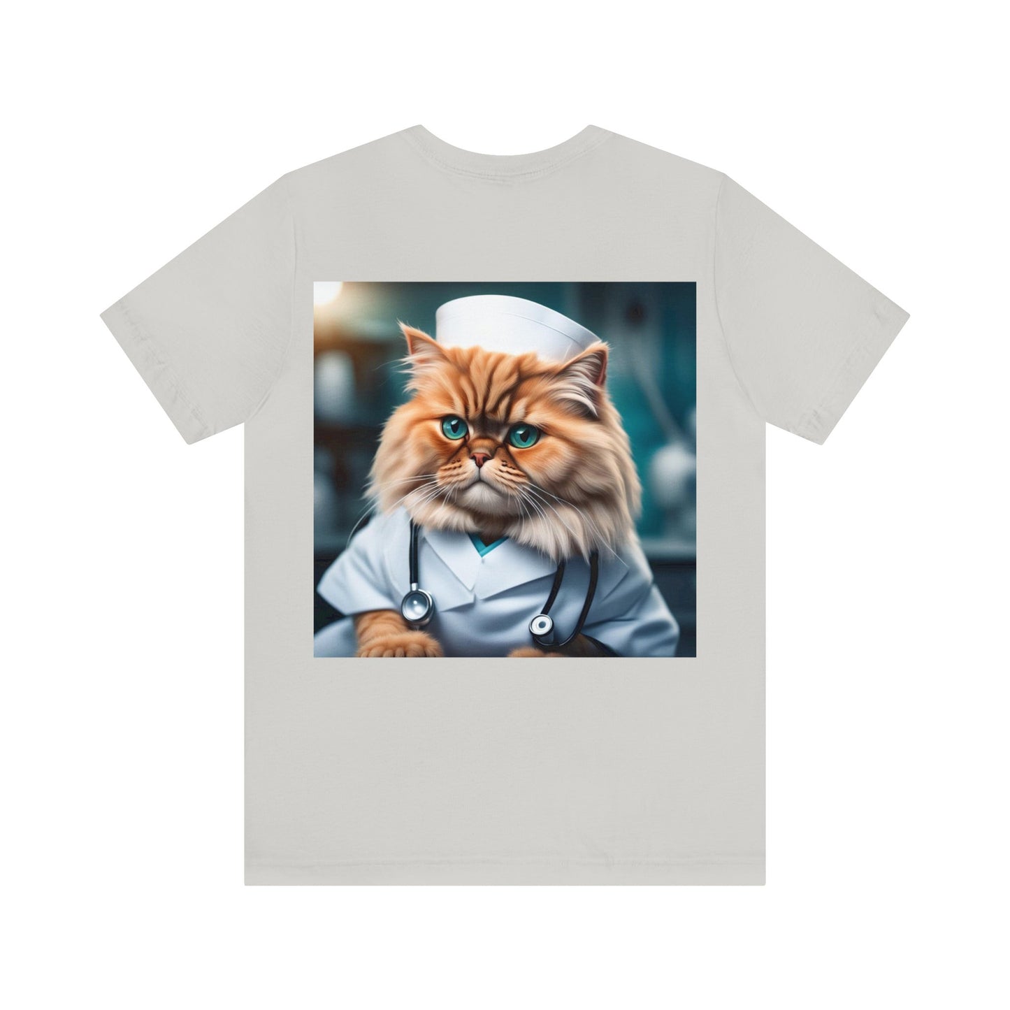 Nurse Cat Profession NFT Art Unisex Jersey Short Sleeve Tee