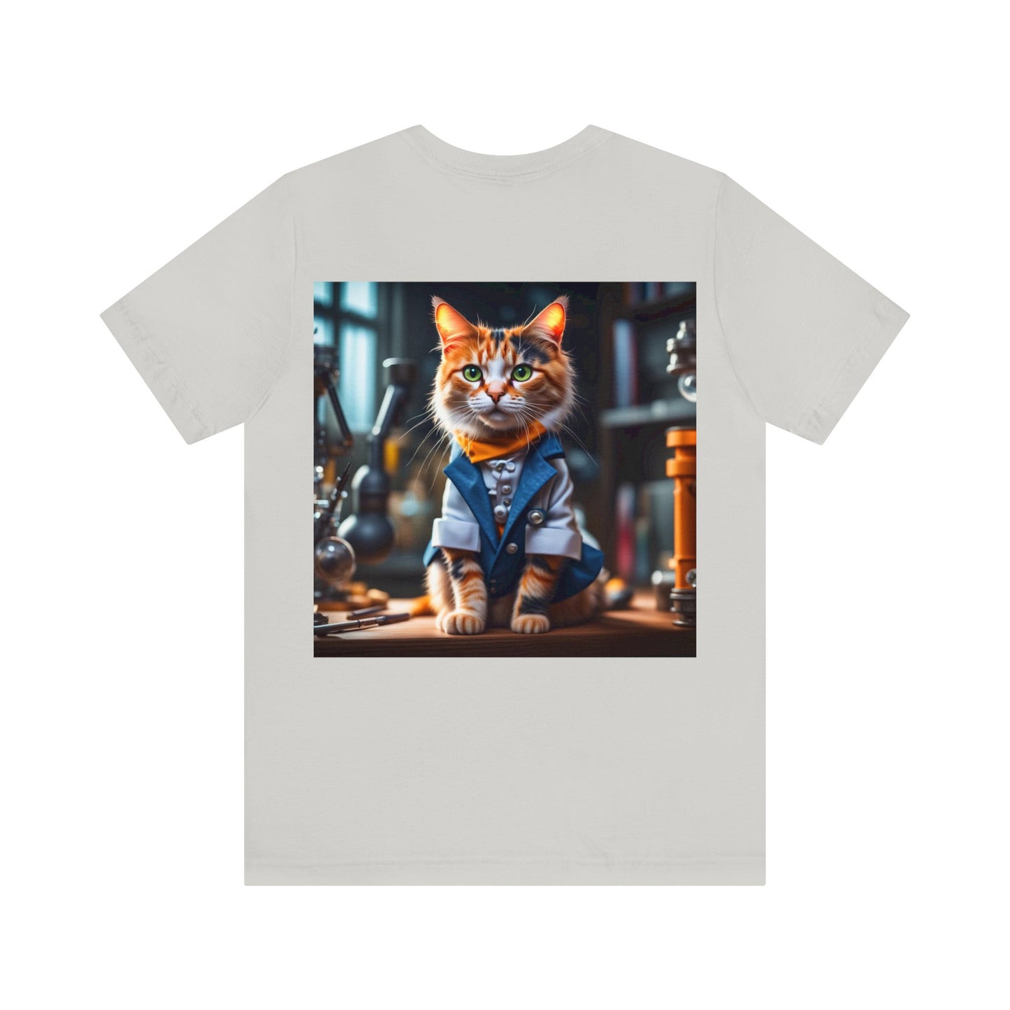 Scientist Cat Profession NFT Art Unisex Jersey Short Sleeve Tee