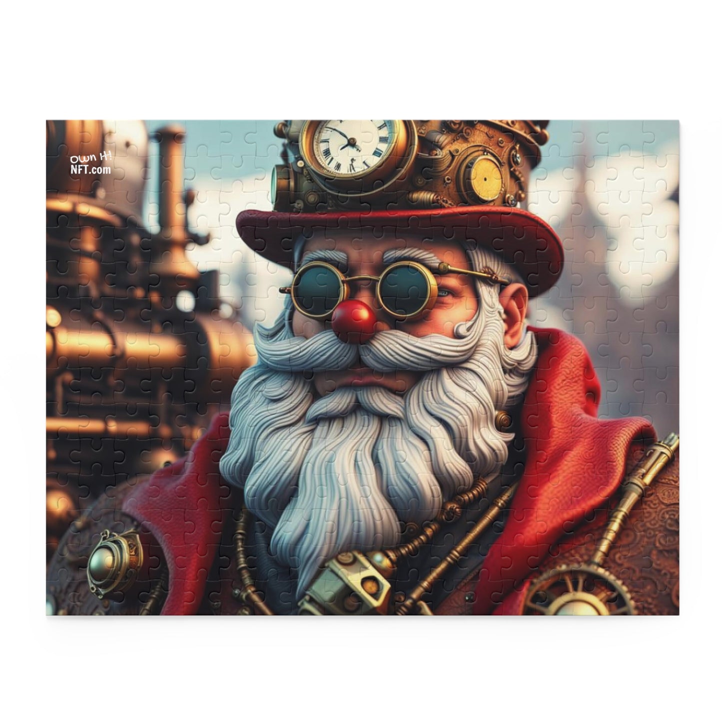 Steampunk Santa Claus NFT Art Collection Puzzle (120, 252, 500-Piece)