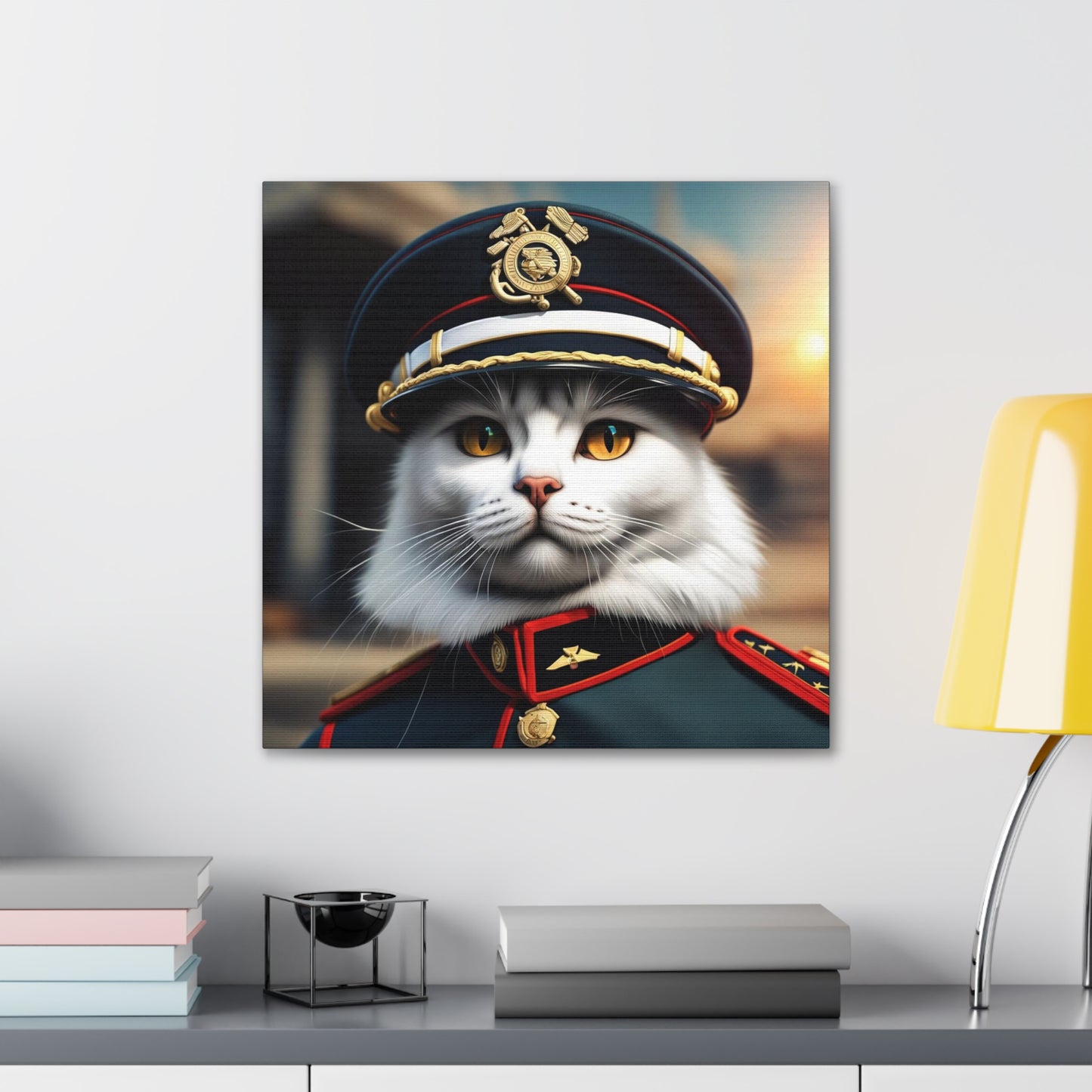 The Officer Cat Profession NFT Art Canvas Gallery Wraps