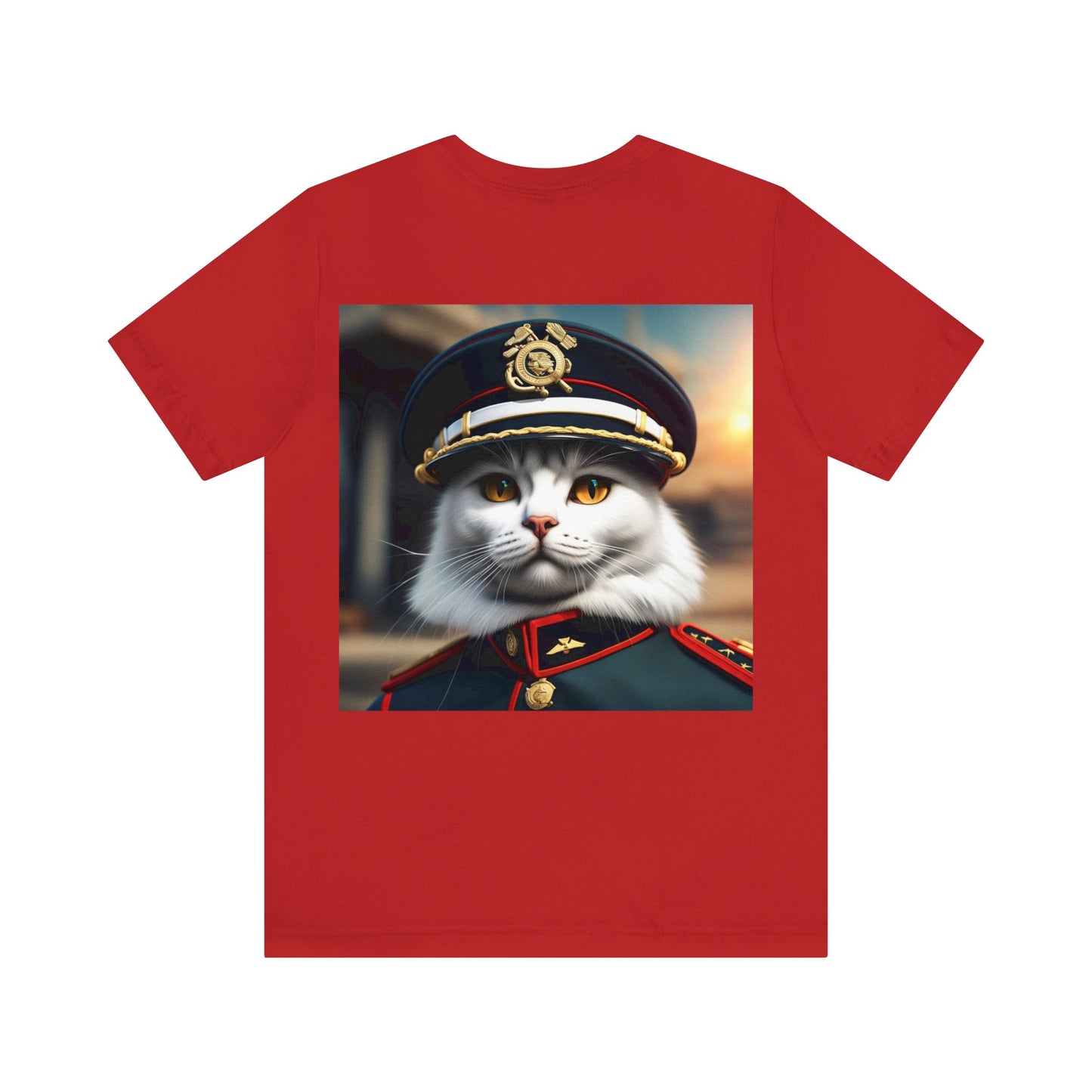 Officer Cat Profession NFT Art Unisex Jersey Short Sleeve Tee