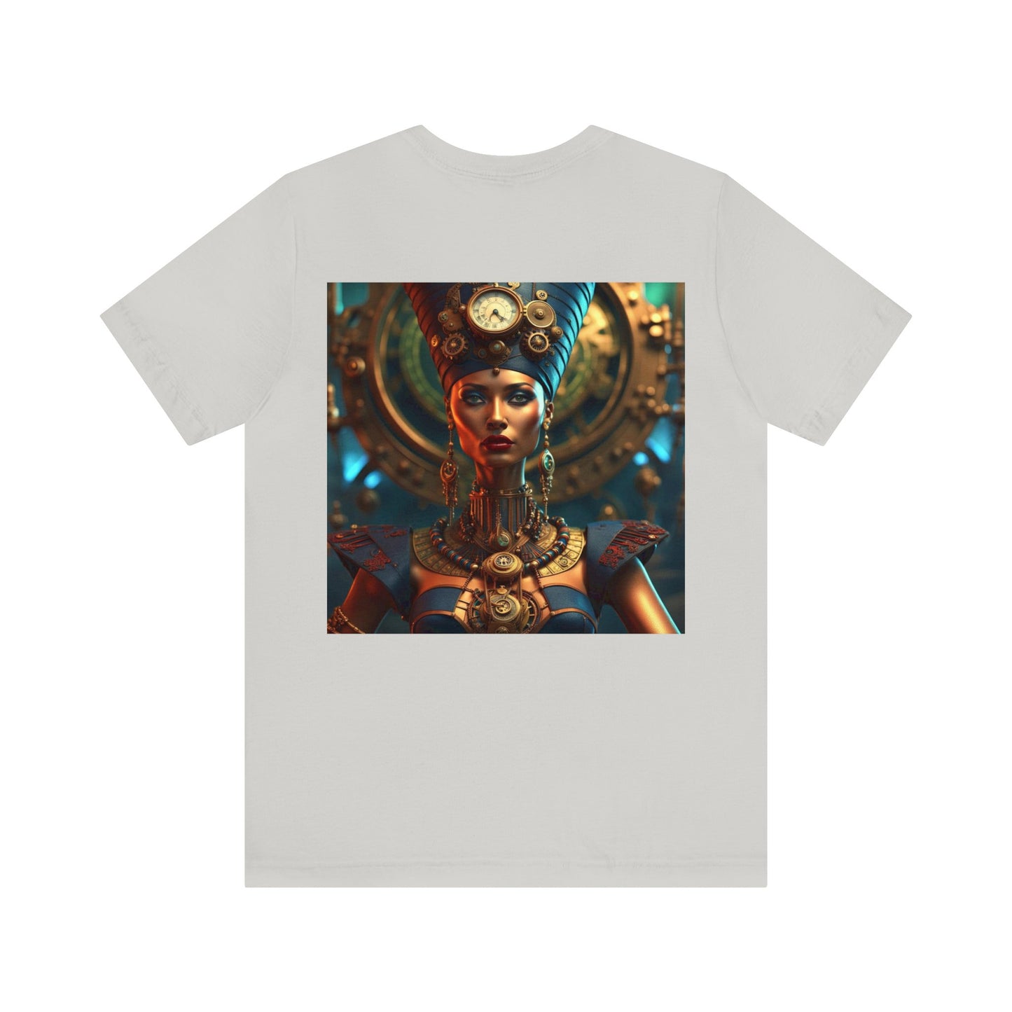 Steampunk Egyptian Queen Nefertiti NFT Unisex Jersey Short Sleeve Tee T-Shirt