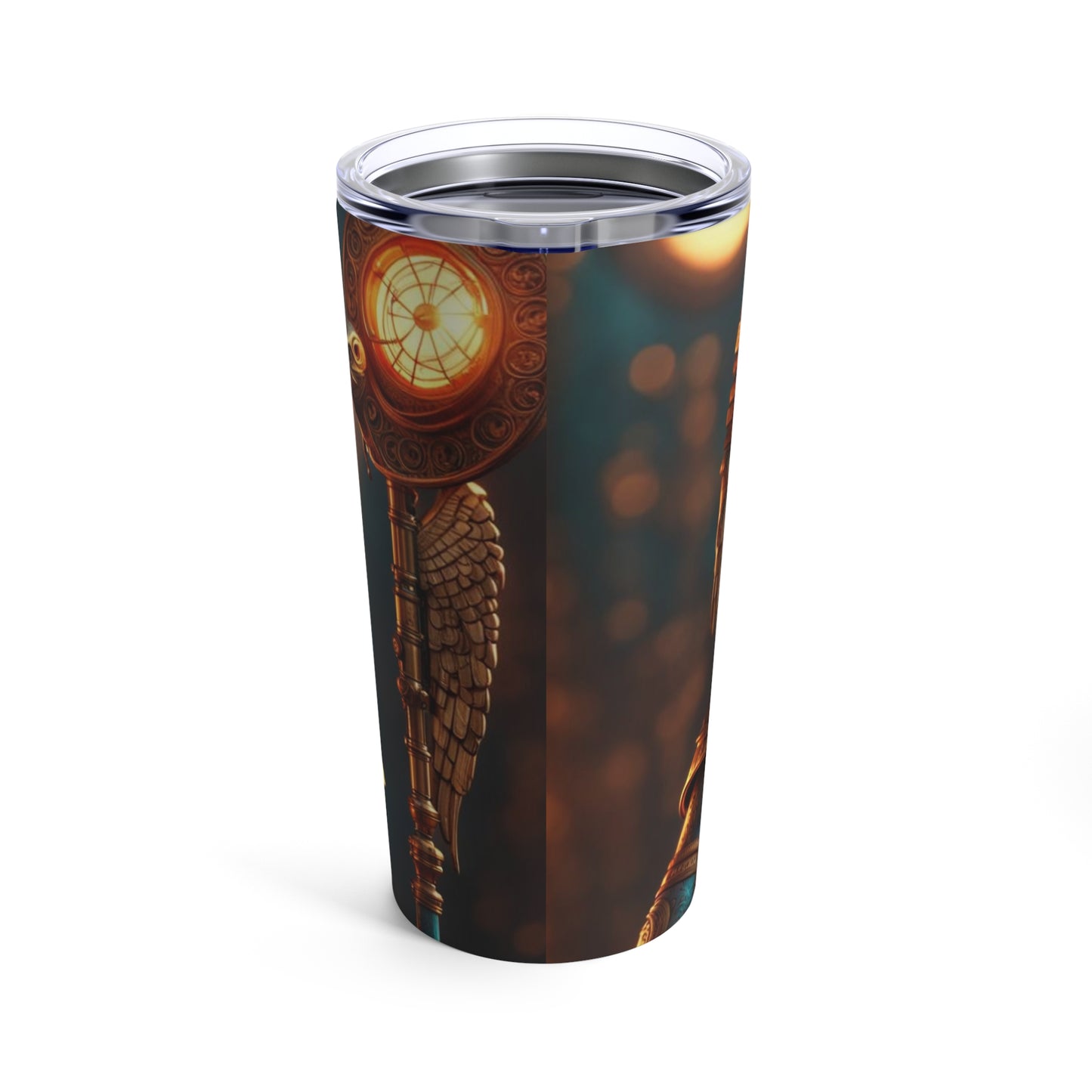 Steampunk Egyptian God Horus NFT Art Tumbler 20oz