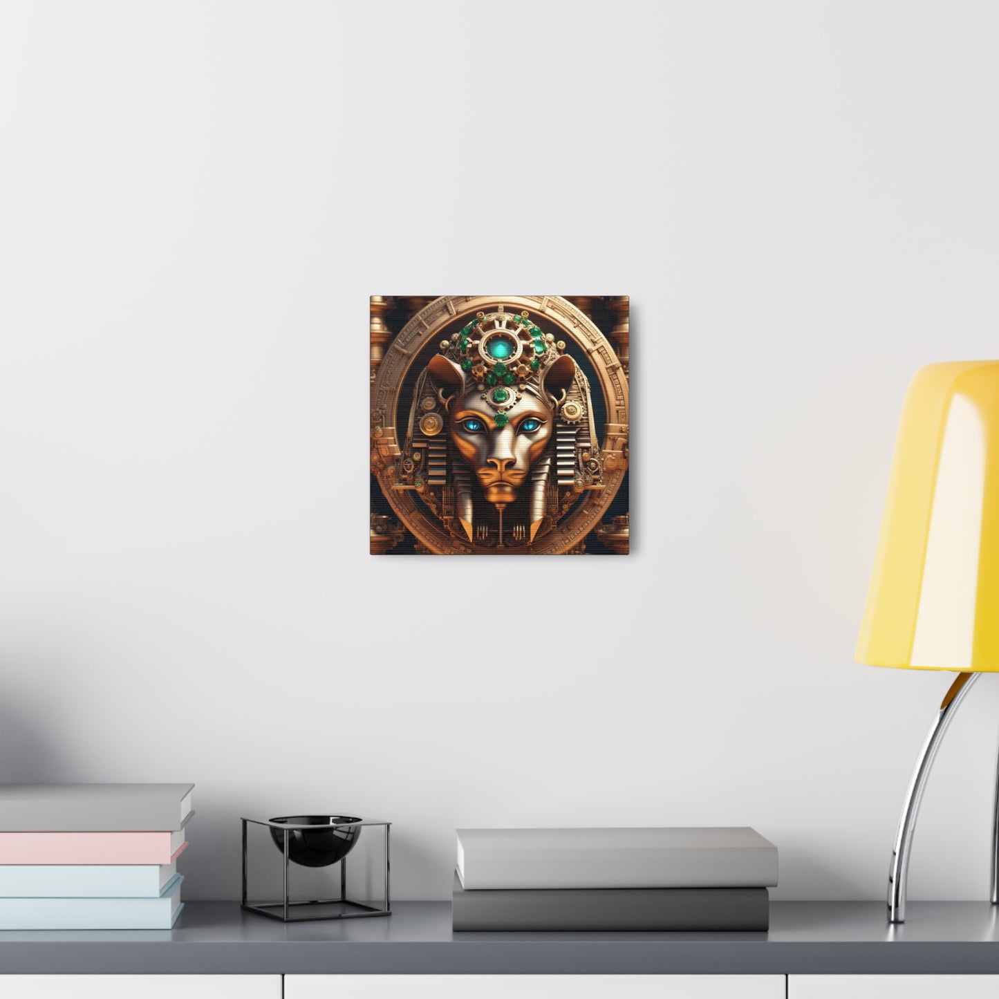 Steampunk Lioness NFT Art Canvas Gallery Wraps